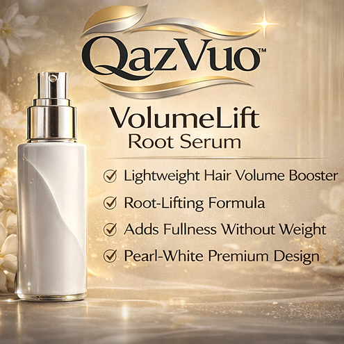 QazVuo™ VolumeLift Root Serum – Lightweight Hair Volume Booster, Root-Lifting Scalp Treatment